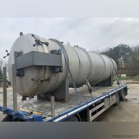 16300 Liter liegender Vakuumbehälter aus V2A  S16983