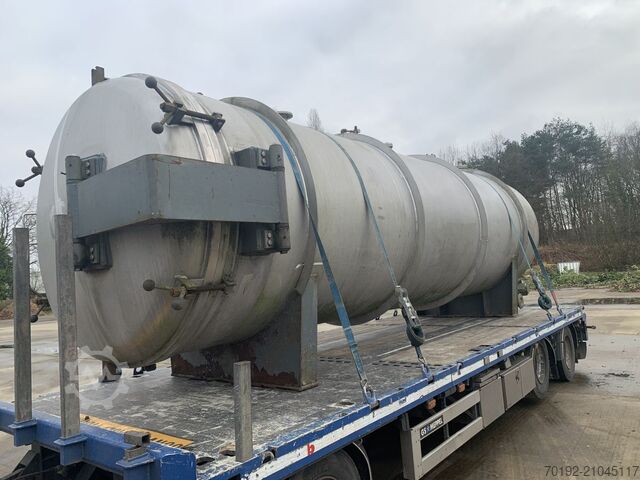 16300 Liter liegender Vakuumbehälter aus V2A  S16983