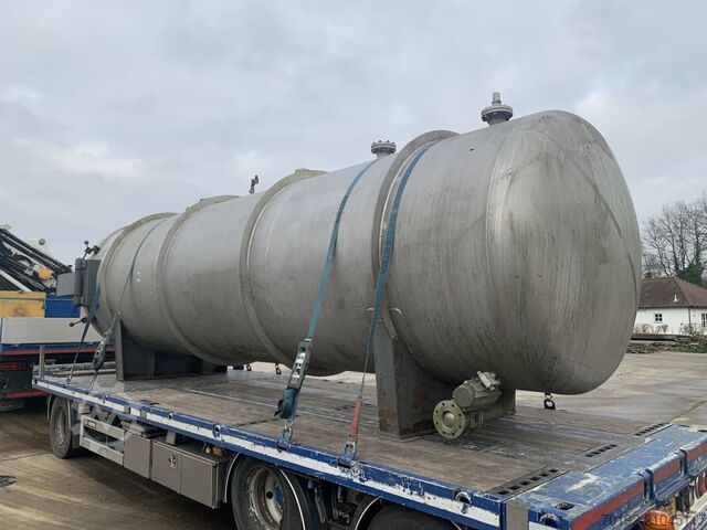16300 Liter liegender Vakuumbehälter aus V2A  S16983
