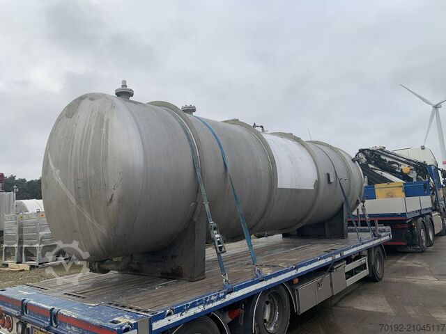 16300 Liter liegender Vakuumbehälter aus V2A  S16983