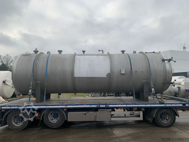 16300 Liter liegender Vakuumbehälter aus V2A  S16983