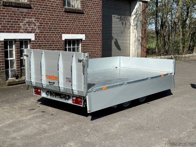 Dreiseitenkipper Vezeko JUKI 35.3 | STAHLBLECHBODEN 350X185X35CM 3500KG MULTIDREISEITENKIPPER