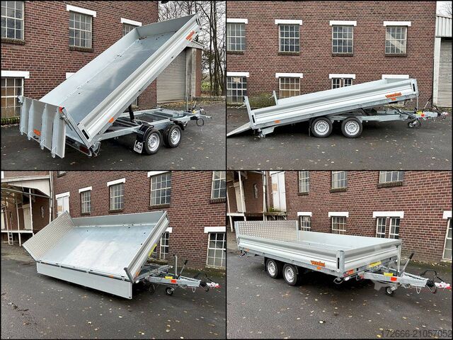 Dreiseitenkipper Vezeko JUKI 35.4 | STAHLBLECHBODEN 400X210X35CM 3500KG MULTIDREISEITENKIPPER