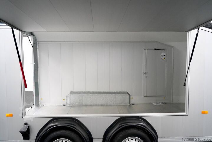 Kofferanhänger Debon C800 ALU ROADSTER SCHWARZ +SEITENKLAPPE +SEITENTÜR