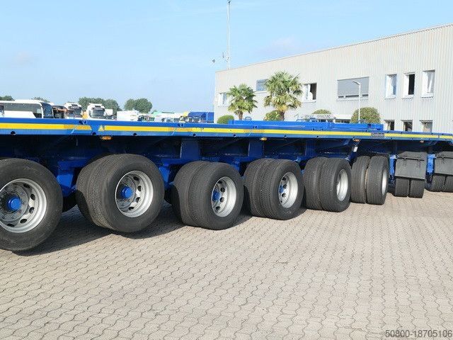 Low loader semitrailer GOLDHOFER SPZ-DH8-83/80, 8-Achser, 14to. Achsen, Gelenkt