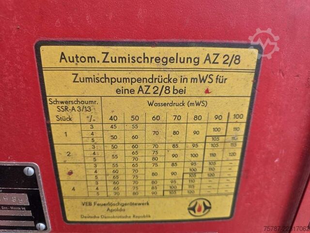 Special purpose truck  W50 L/LF IFA Löschfahrzeug mit Pumpe + Tank