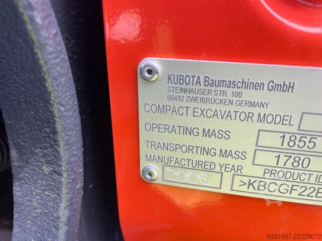 Mini excavator Kubota Kx019-4 graafmachine NIEUW !!