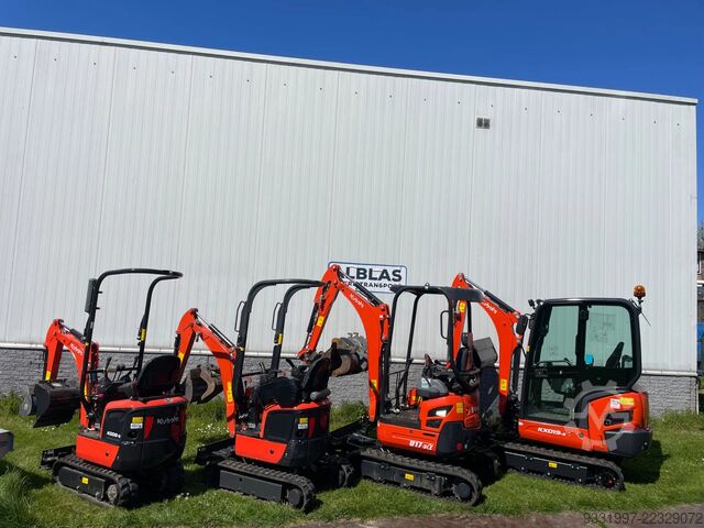 Mini excavator Kubota Kx019-4 graafmachine NIEUW !!