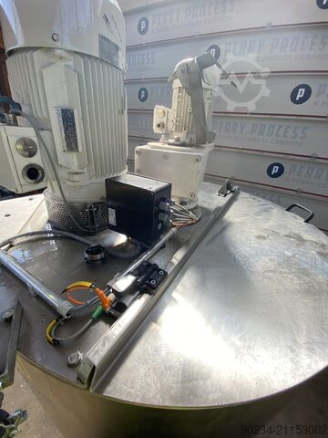 1,000 Litre Stainless Steel Vertical Jacketed Mixing Vessel. NETZSCH 1000 Litre