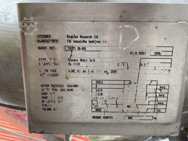 FIB Industrielle Betriebe 6.950 Liter FIB INDUSTRIELE BEDRIJUEN 6,950 Litre