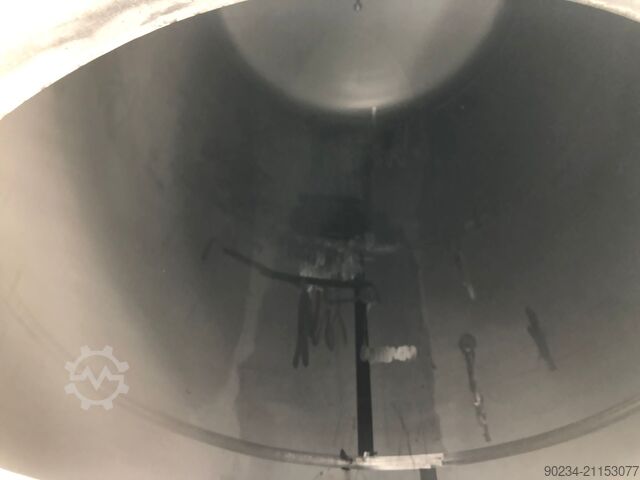 25.000 Liter Edelstahl-Vertikaltank, 2600 mm Durchmesser x 4700 mm Zylindermantel SIELMANN 25,000 Litre