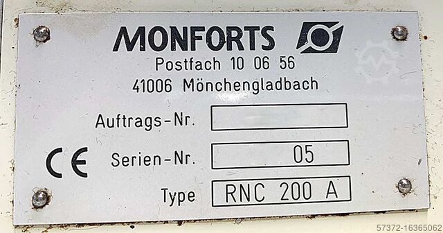 CNC Drehmaschine MONFORTS RNC 200 A