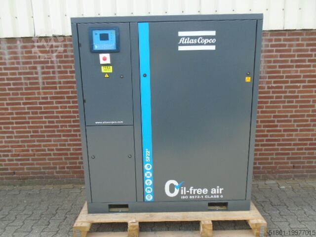 Screw compressor Atlas Copco sf22+ Scroll + CD45+ droger set