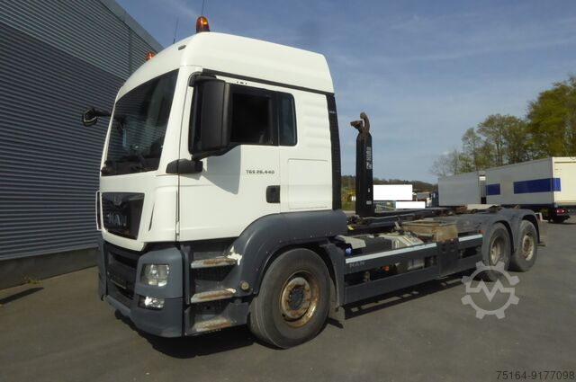 Tipper- roll-off MAN TGS 26.440 6x2 BL mit Lenkachse