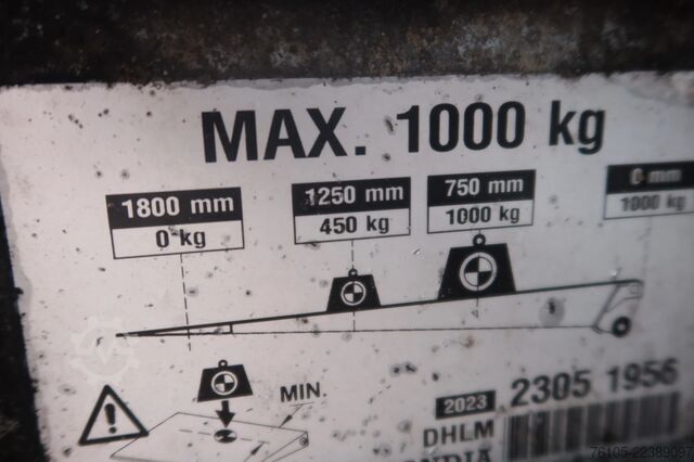 Koffer Iveco 50 C 18 Automaat  Bak + Dhollandia klep 1000 kg...