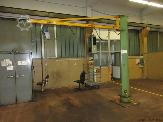 Saeulenschwenkkran Schwenkkran Kettenzug Demag KBK Kran Drehkran Hallenkran 2,7m Demag KBK1 250Kg + PK Kettenzug