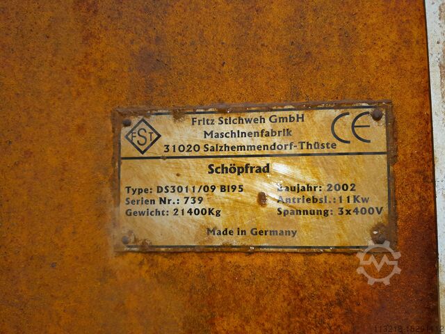 Construction machine Stichweh Doppel Schöpfrad Sandfang