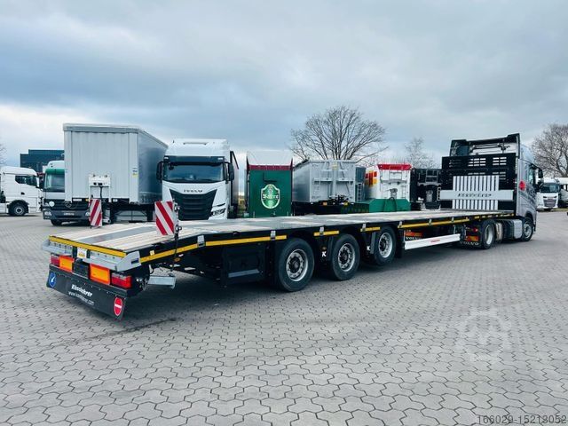 Working platform semitrailer KÄSSBOHRER SPS Mega Schwerlast Plattform Lenkachse