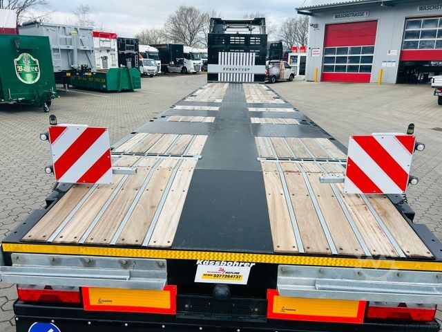 Working platform semitrailer KÄSSBOHRER SPS Mega Schwerlast Plattform Lenkachse