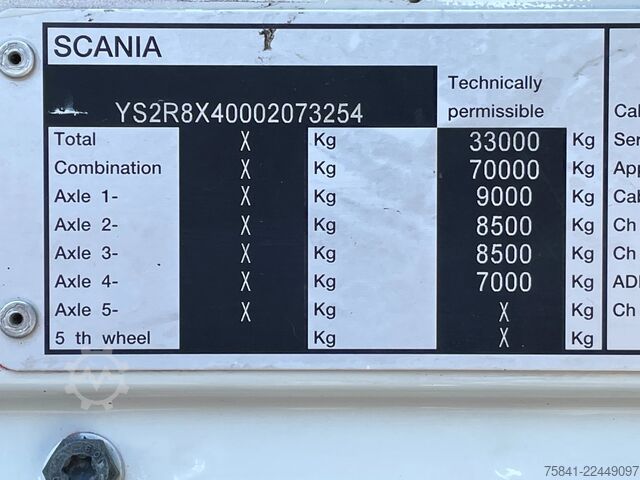 Crane truck Scania R440 R440 8x4*4 Palfinger PK 65002 SH-E Power L...