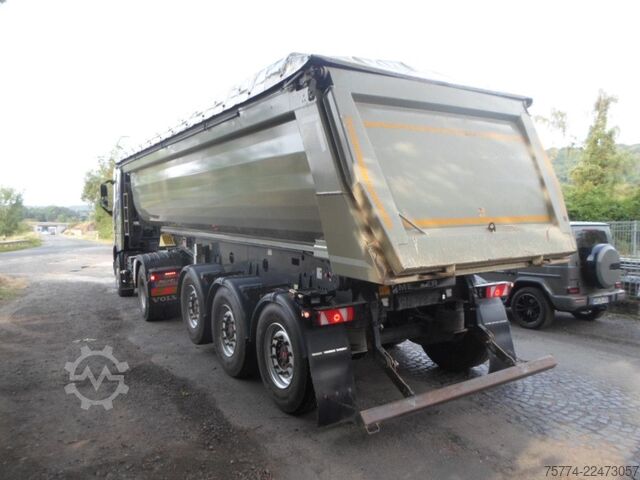 Tipper semitrailer MEILLER KISA 3/Stahlmulde/ca. 29 m/E-Verdeck