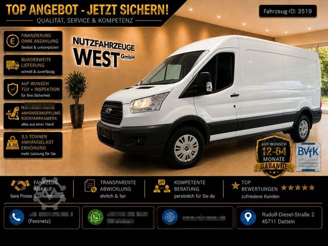 High top van FORD Transit Hoch+Lang*L3-H2*Garantie*AHK*Klima*170Ps