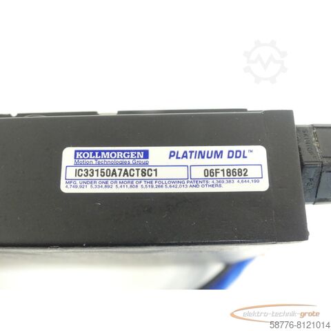 Control unit Kollmorgen IC33150A7ACTSC1 Platinum DDL Linearmotor SN:06F18682