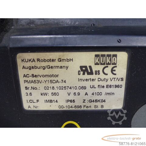 KUKA engine KUKA Kuka PMA53V-Y15DA-74 Servomotor