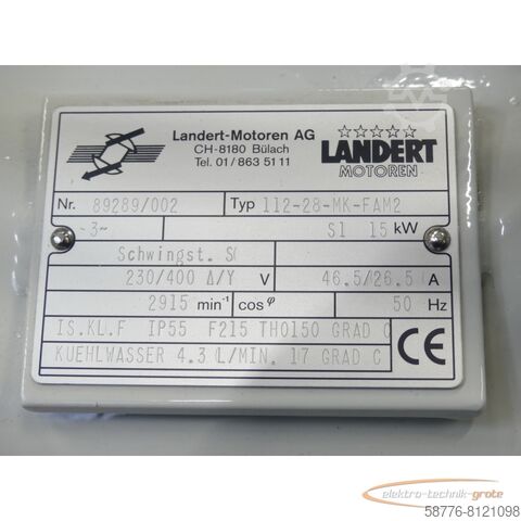 Control unit  Landert Motoren 112-28-MK-FAM2 SN:89289/002 - ! -