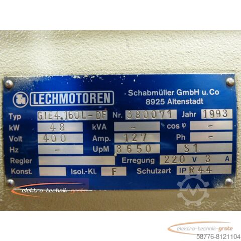 Control unit Lechmotoren GIE 4.160 L-DF Motor    !