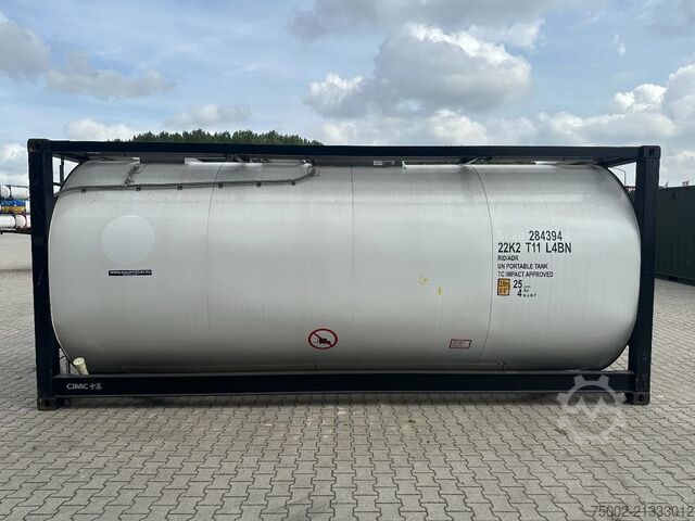 Tank container CIMC 20FT ISO /  25.030L - 1 comp. / L4BN / UN Porta...