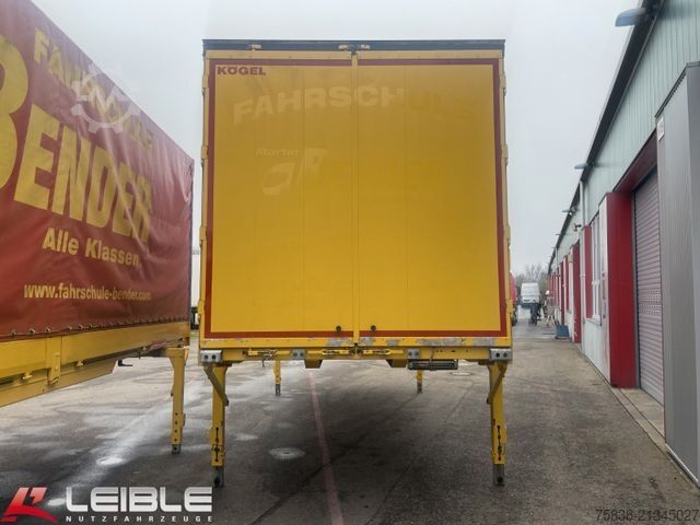 Swap body trailer KÖGEL WAB EN 74 Bordwand Wechselpritsche 45m³
