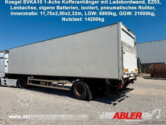Box semitrailer KÖGEL SVKA10 1-Achs Ladebordwand