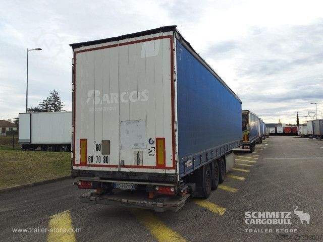 Open semitrailer with tarp Schmitz Cargobull Semitrailer Curtainsider Standard Hayon