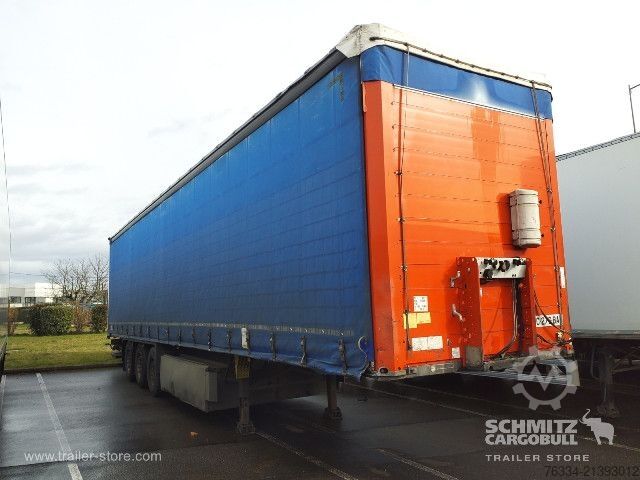 Open semitrailer with tarp Schmitz Cargobull Semitrailer Curtainsider Standard Hayon