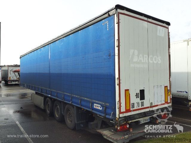 Open semitrailer with tarp Schmitz Cargobull Semitrailer Curtainsider Standard Hayon