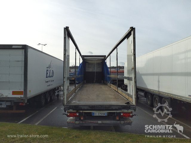 Open semitrailer with tarp Schmitz Cargobull Semitrailer Curtainsider Standard Hayon