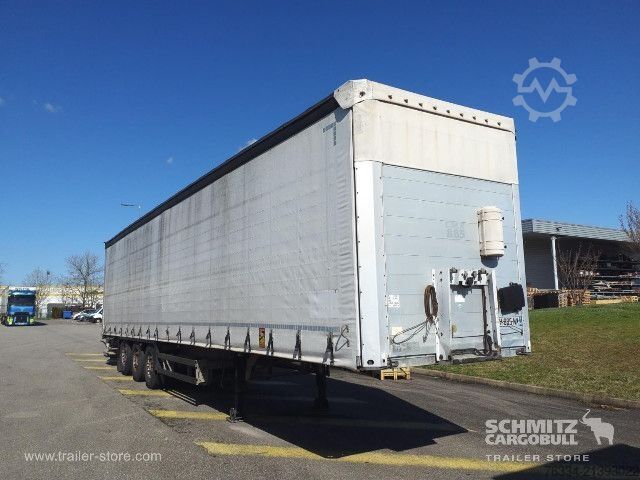 Open semitrailer with tarp Schmitz Cargobull Semitrailer Curtainsider Standard Hayon