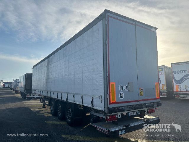 Open semitrailer with tarp Schmitz Cargobull Semitrailer Curtainsider Standard Hayon