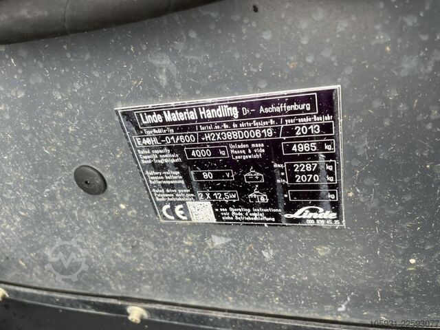 Elektro 4 Rad-Stapler Linde E40HL-01