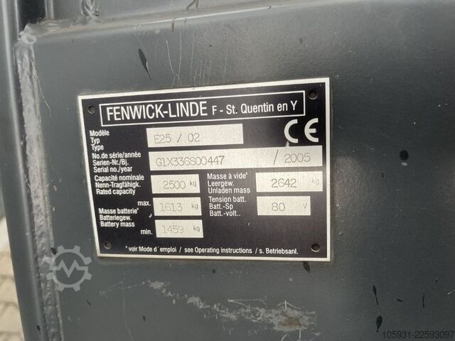 Elektro 4 Rad-Stapler Linde E25-02