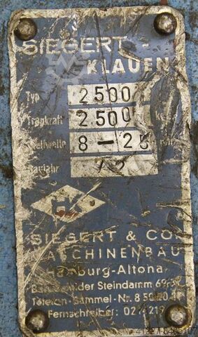 Blechklemme 8-25 mm Siegert 2500 kg