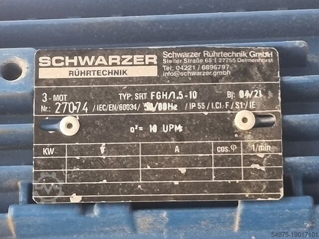 Heatable/coolable agitator tank Inox Behälter GmbH CILC3000TPRWA