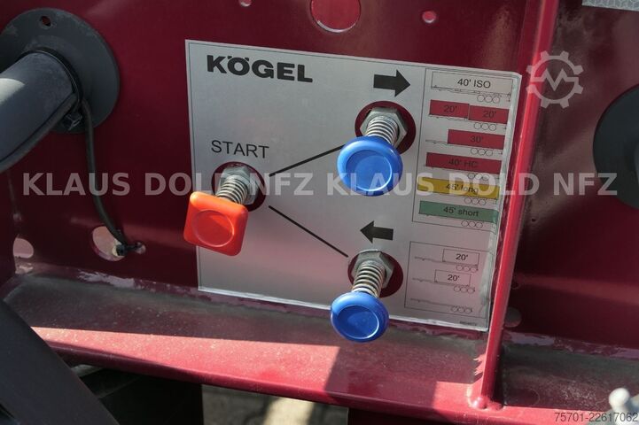 Swap body semitrailer KÖGEL Port 45 BDF Multi Chassis Liftachse max. 41,00 t