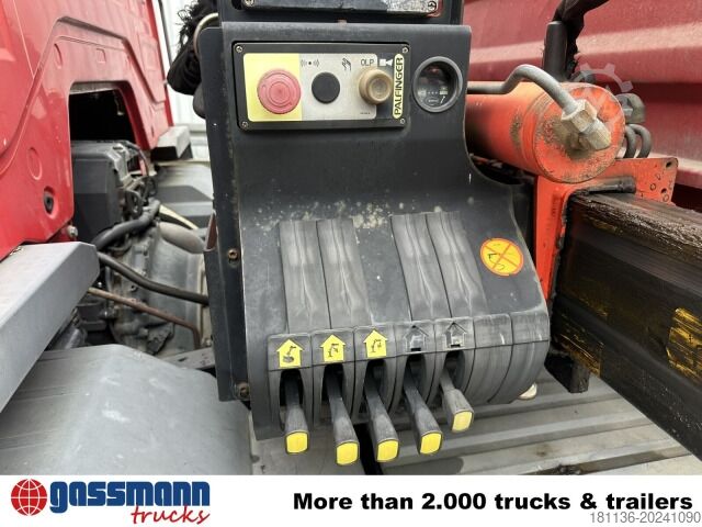 Transporter mit Kipper Mercedes-Benz Atego 818 K 4x2 mit Kran Palfinger PK 6500, 2x AHK