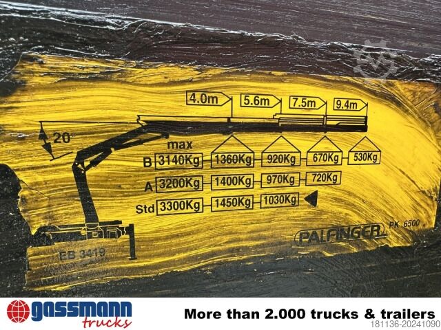 Transporter mit Kipper Mercedes-Benz Atego 818 K 4x2 mit Kran Palfinger PK 6500, 2x AHK