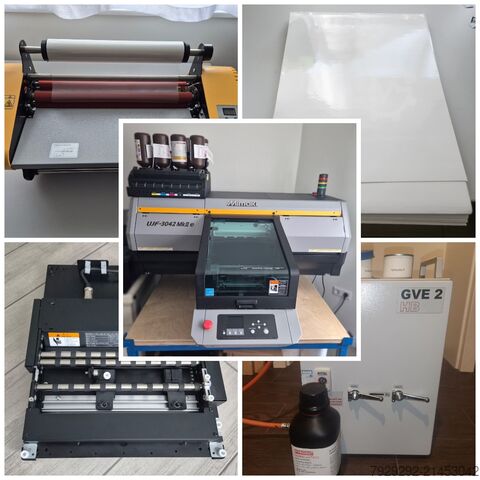 Digitaldruckmaschine Mimaki UJF-3042MkII e+Kebab, UV Primer, UV-DTF