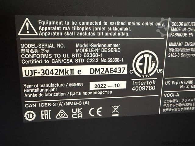Digital print machine Mimaki UJF-3042MkII e