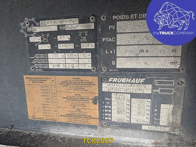 Sliding tarpaulins Fruehauf PLSC