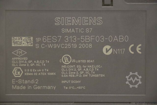 Compact CPU Siemens 6ES7 313-5BF03-OABO